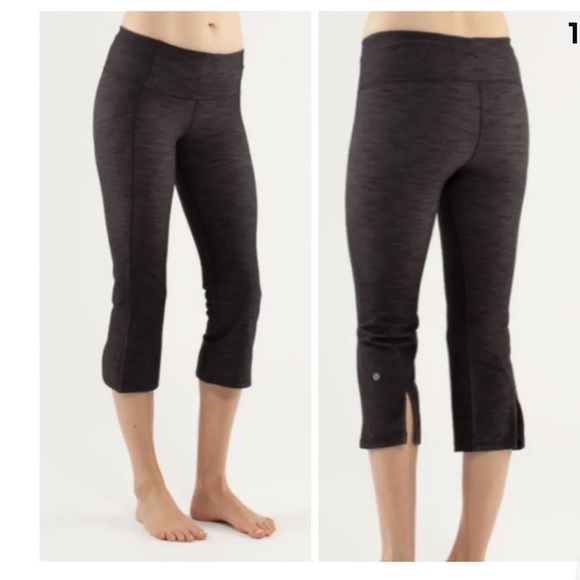 Lululemon gray leggings size 8 - Picture 1 of 10